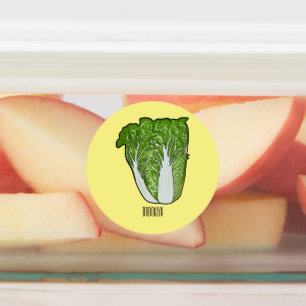 Chinese cabbage cartoon illustration