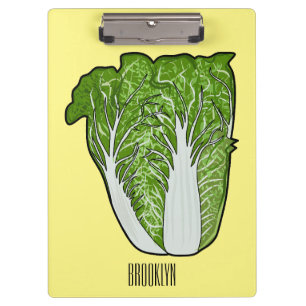 Chinese cabbage cartoon illustration clipboard