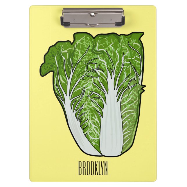 Chinese cabbage cartoon illustration  clipboard (Front)
