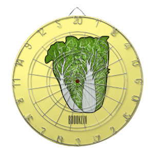 Chinese cabbage cartoon illustration dartboard