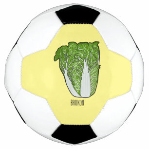 Chinese cabbage cartoon illustration football