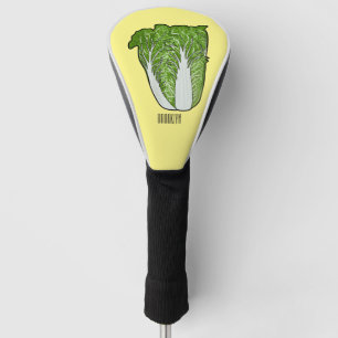 Chinese cabbage cartoon illustration  golf head cover