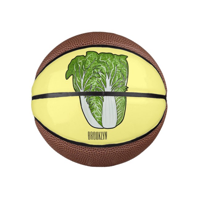 Chinese cabbage cartoon illustration  mini basketball (Front)