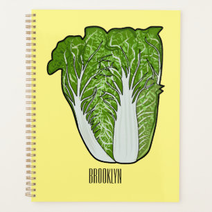 Chinese cabbage cartoon illustration  planner