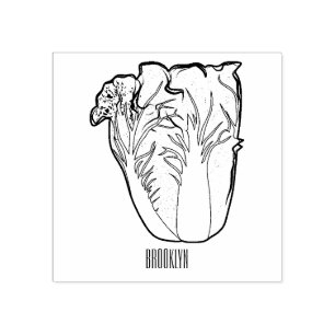 Chinese cabbage cartoon illustration rubber stamp
