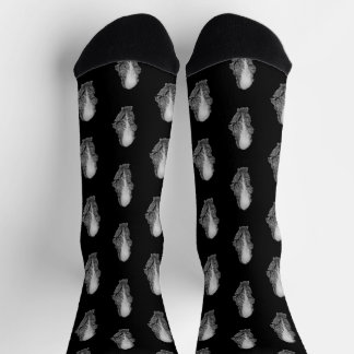 Chinese Cabbage Portrait Photograph Socks