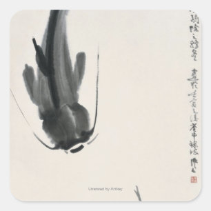 Chinese Catfish Square Sticker