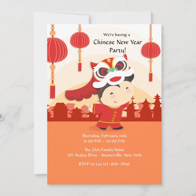 Chinese Celebration Invitation (Front)