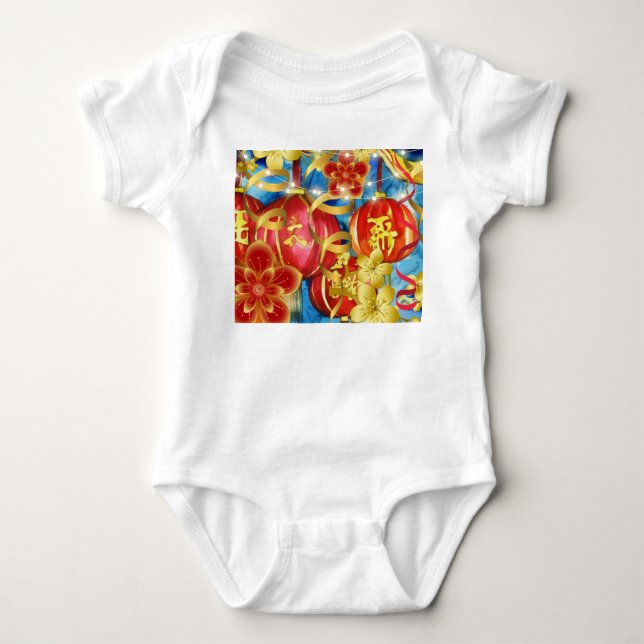 Chinese Celebrations Baby Bodysuit (Front)