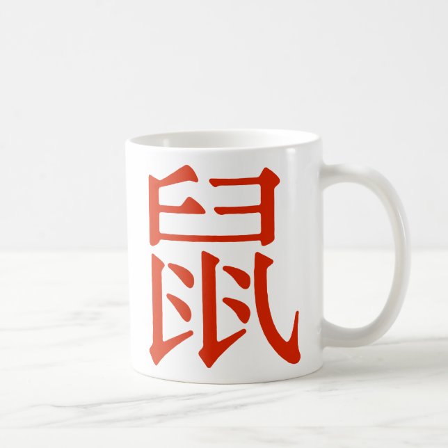 Chinese Character for Rat Coffee Mug (Right)
