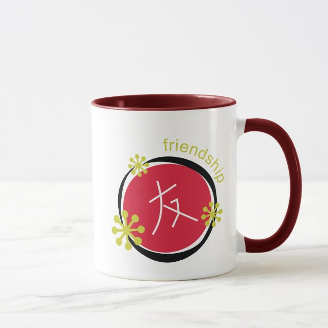 Chinese Character Symbol Friendship Gift Mug (Right)