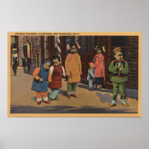 Chinese Children in Chinatown- San Francisco, CA 2 Poster