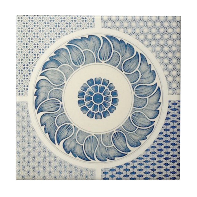 Chinese circle pattern ceramic tile (Front)