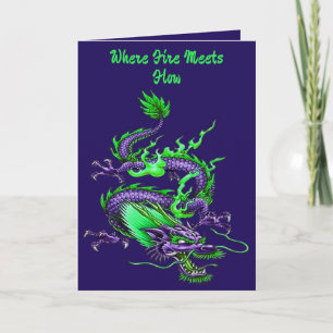 Chinese Coiling Dragon Mythical Time Controlling Card