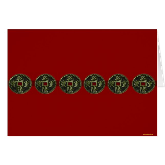 Chinese Coins Card (Front Horizontal)