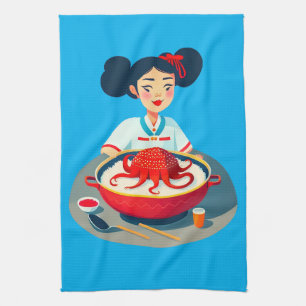 Chinese Cooking Kitchen Towel