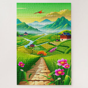 Chinese countryside jigsaw puzzle