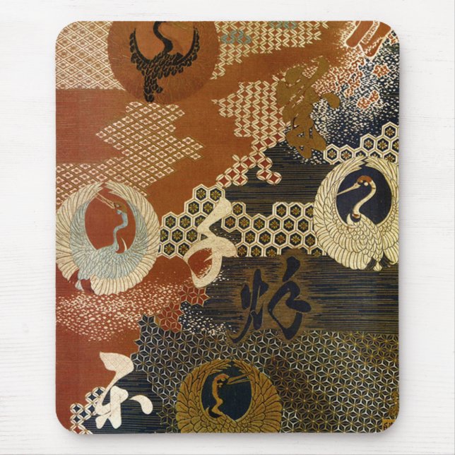 Chinese Cranes Mouse Mat (Front)
