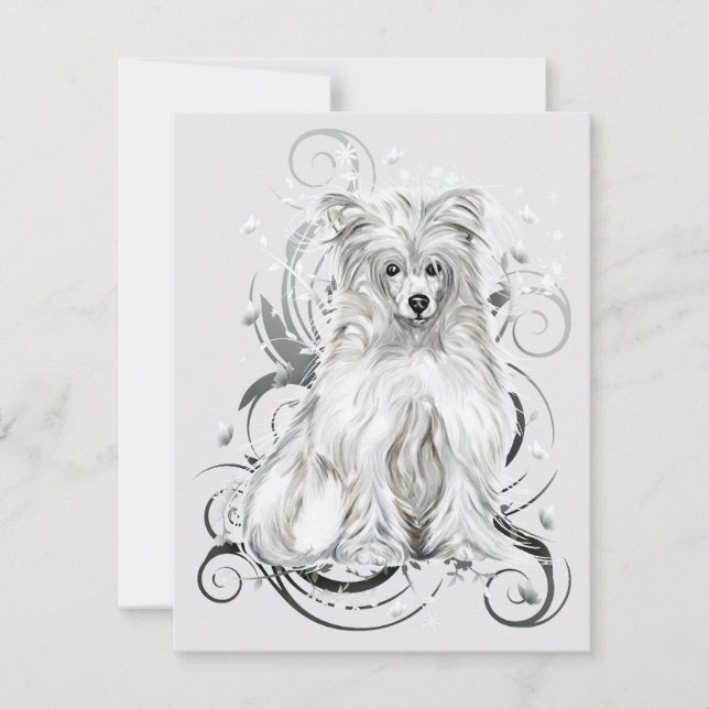 Chinese Crested Blue NB Invitation (Front)
