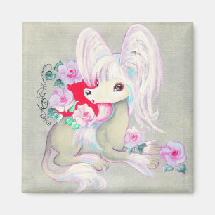 Chinese Crested Cute Puppy Dog Magnet