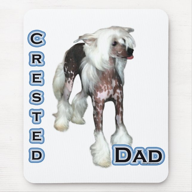 Chinese Crested Dad 4 Mouse Mat (Front)