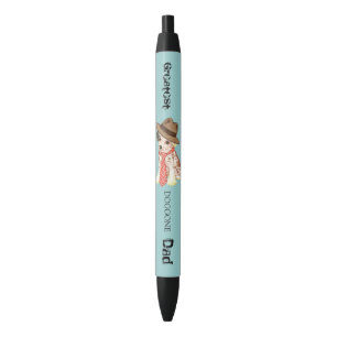 Chinese Crested Dad Black Ink Pen