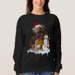 Chinese Crested Dog Christmas Snowman Xmas Lights  Sweatshirt<br><div class="desc">Chinese Crested Dog Christmas Snowman Xmas Lights Paja</div>