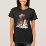 Chinese Crested Dog Christmas Snowman Xmas Lights  T-Shirt<br><div class="desc">Chinese Crested Dog Christmas Snowman Xmas Lights Paja</div>