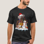 Chinese Crested Dog Christmas Snowman Xmas Lights  T-Shirt<br><div class="desc">Chinese Crested Dog Christmas Snowman Xmas Lights Paja</div>