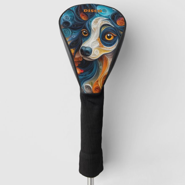 Chinese Crested Dog Golf Head Cover (Front)