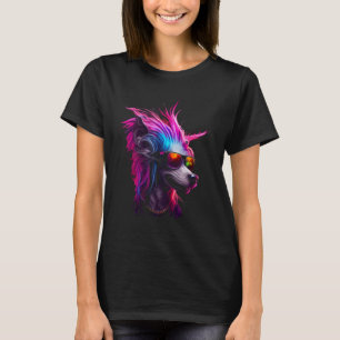 Chinese Crested Dog owner Vaporwave Notorious DJ T-Shirt