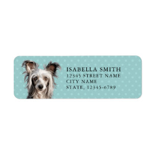 Chinese Crested Dog Return Address Labels