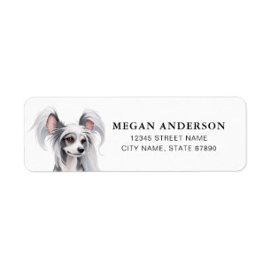 Chinese Crested Dog Return Address Labels