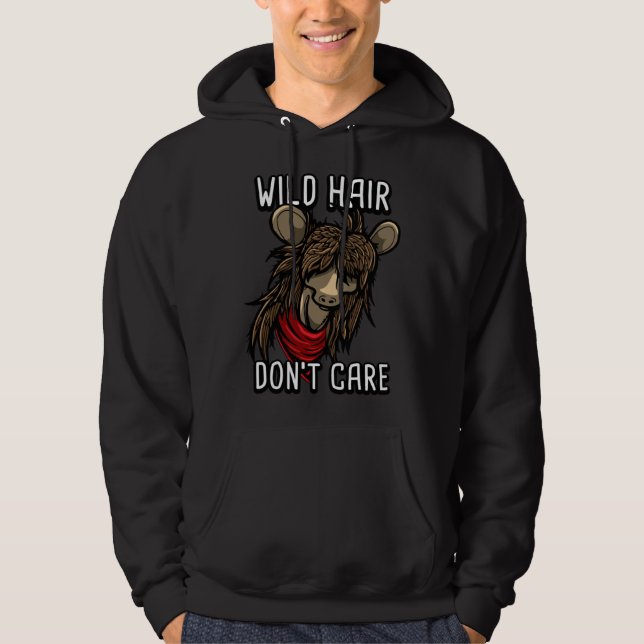 Chinese Crested Dogs Wild Hair Don t Care Hoodie (Front)