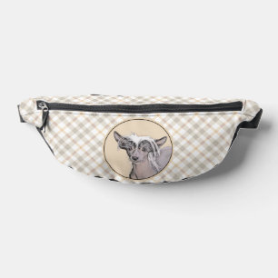 Chinese Crested Hairless Painting Original Dog Art Bum Bags