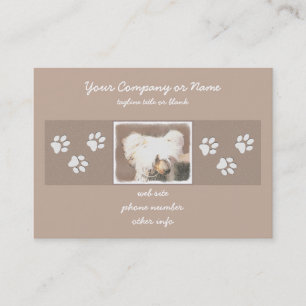 Chinese Crested Hairless Painting Original Dog Art Business Card
