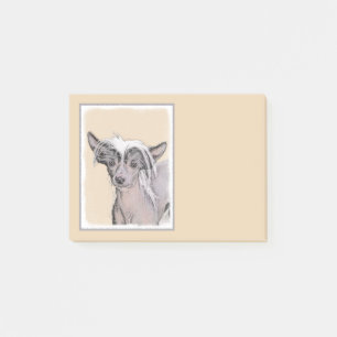 Chinese Crested Hairless Painting Original Dog Art Post-it Notes