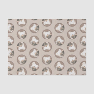 Chinese Crested Hairless Painting Original Dog Art Tissue Paper