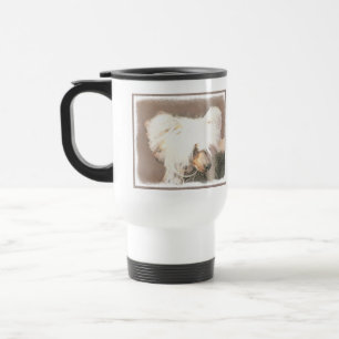Chinese Crested Hairless Painting Original Dog Art Travel Mug