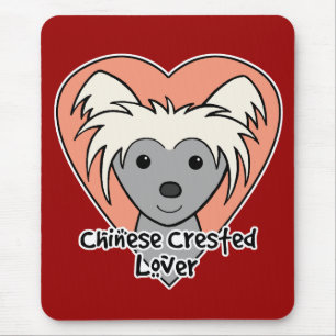 Chinese Crested Lover Mouse Mat