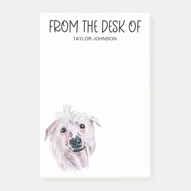 Chinese Crested Lover Post-it Notes (Front)
