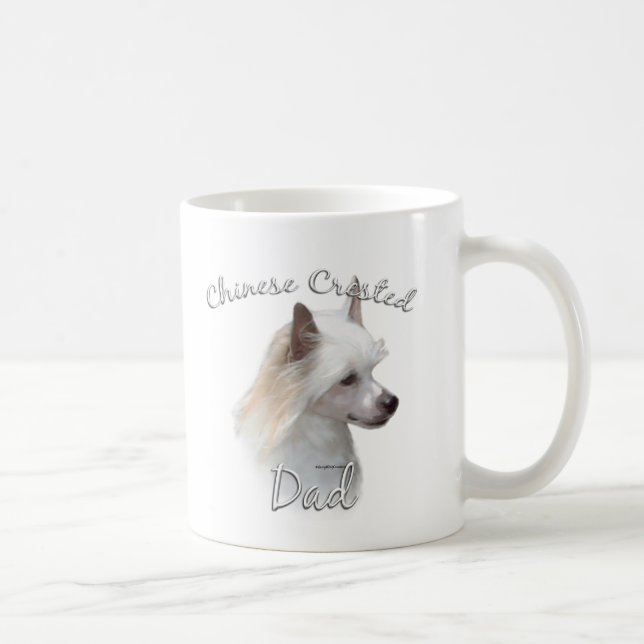 Chinese Crested (powder) Dad 2 Coffee Mug (Right)