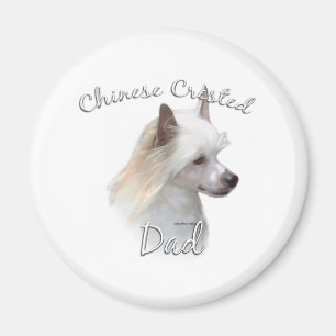Chinese Crested (powder) Dad 2 Magnet