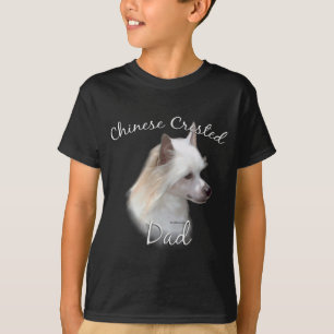 Chinese Crested (powder) Dad 2 T-Shirt