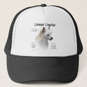 Chinese Crested (powderpuff) History Design Trucker Hat