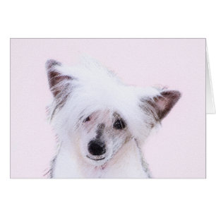 Chinese Crested Powderpuff Painting - Dog Art