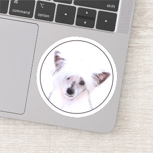Chinese Crested Powderpuff Painting - Dog Art