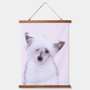 Chinese Crested Powderpuff Painting - Dog Art Hanging Tapestry