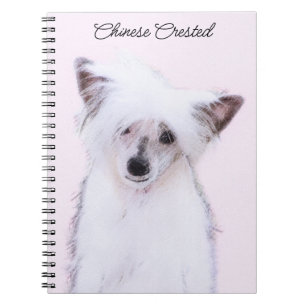 Chinese Crested Powderpuff Painting - Dog Art Notebook