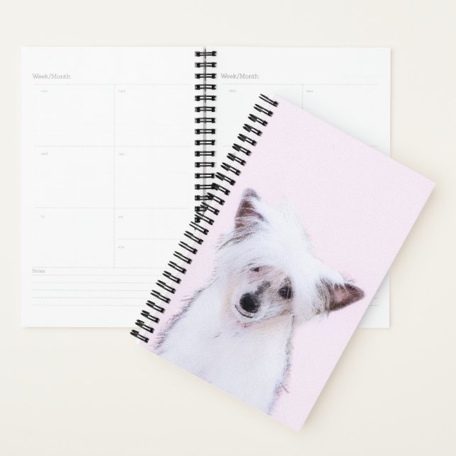 Chinese Crested Powderpuff Painting - Dog Art Planner (Display)